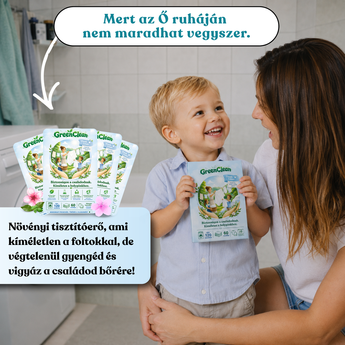 Környezetbarát mosólap - 120 db